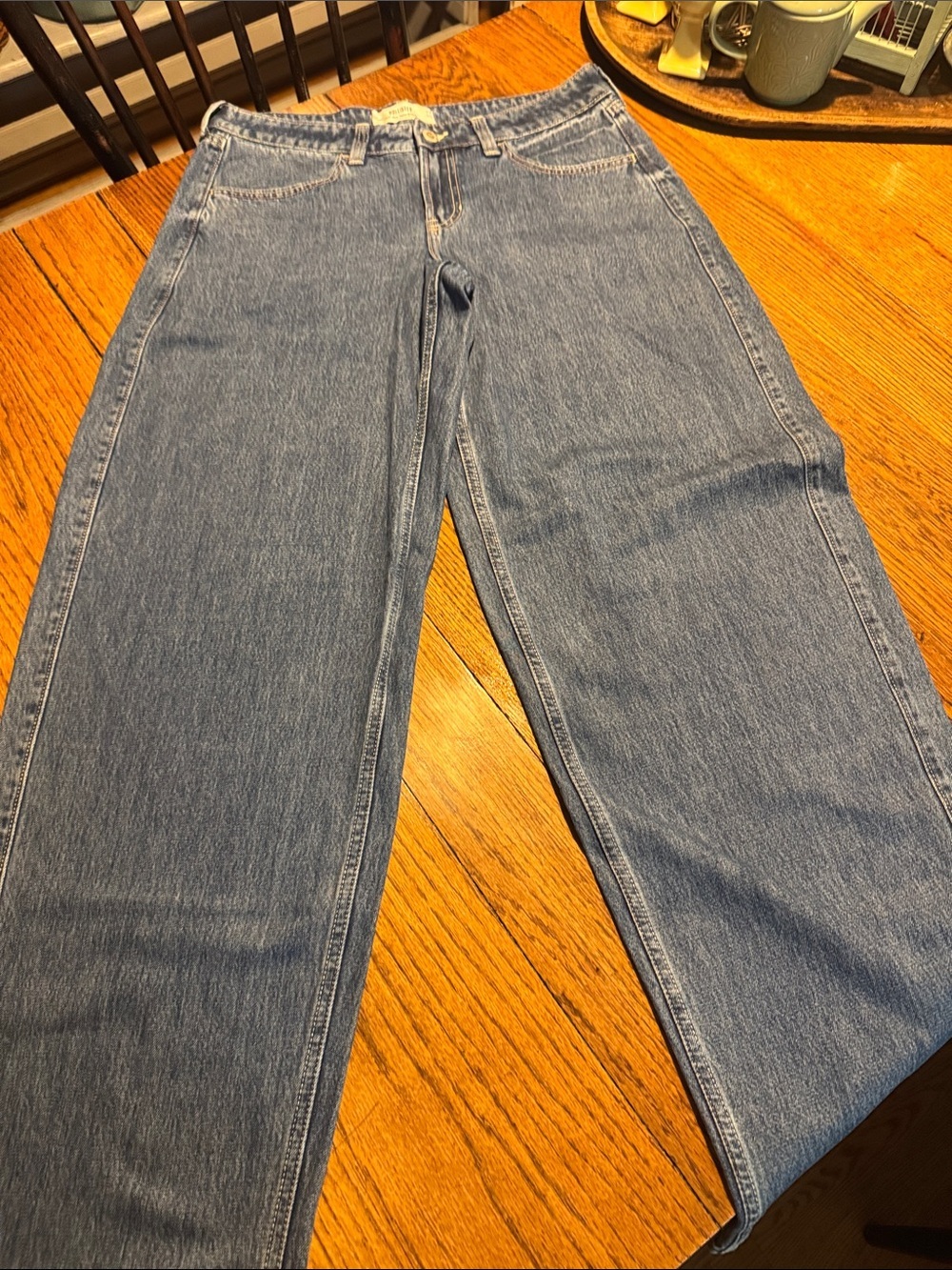 Hollister Low Rise Taper Baggy Jeans Size 10L 30L